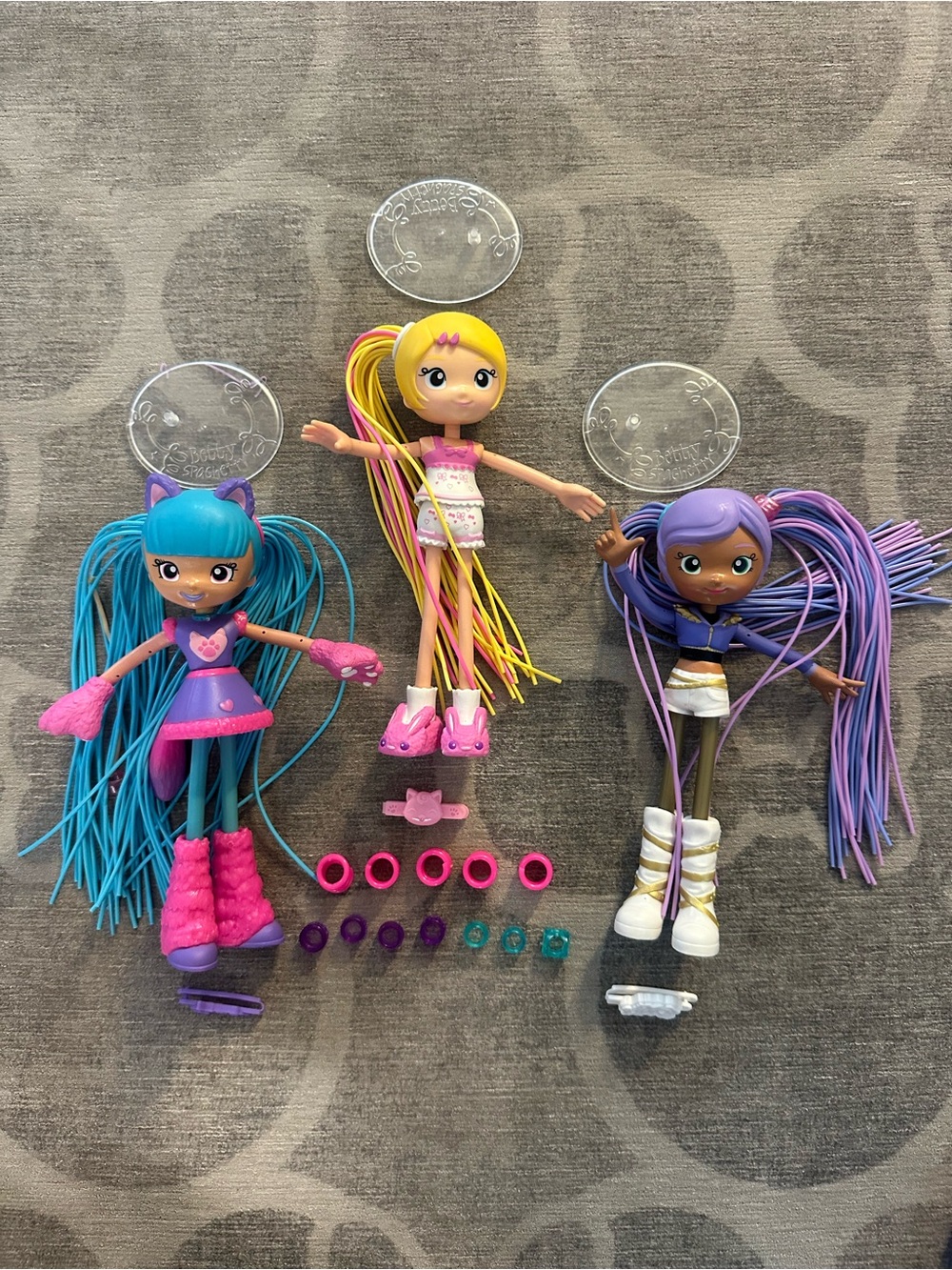 Betty Spaghetty (3) dolls & accessory